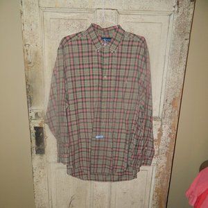 Ralph Lauren Polo Plaid Classic Fit Long Sleeve Button Front Shirt Size XL (D-33